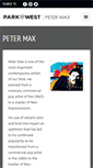 Mobile Screenshot of petermaxartist.com